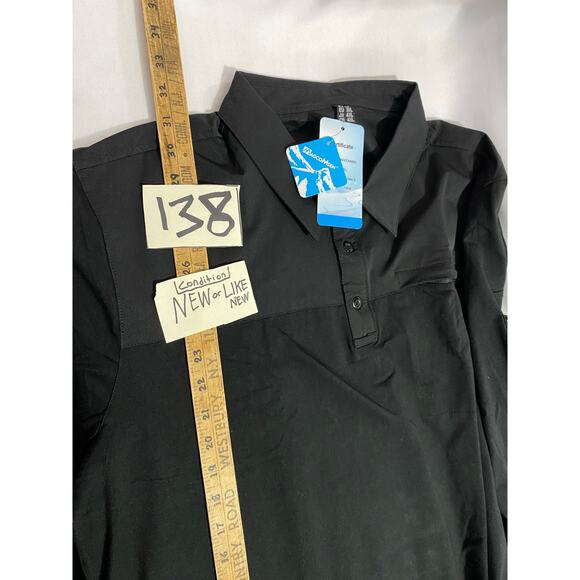 Magco Msen Mens Athletic Stretch Shirt Long Sleeve Fast Dry Outdoor Work 2XL - Picture 3 of 10